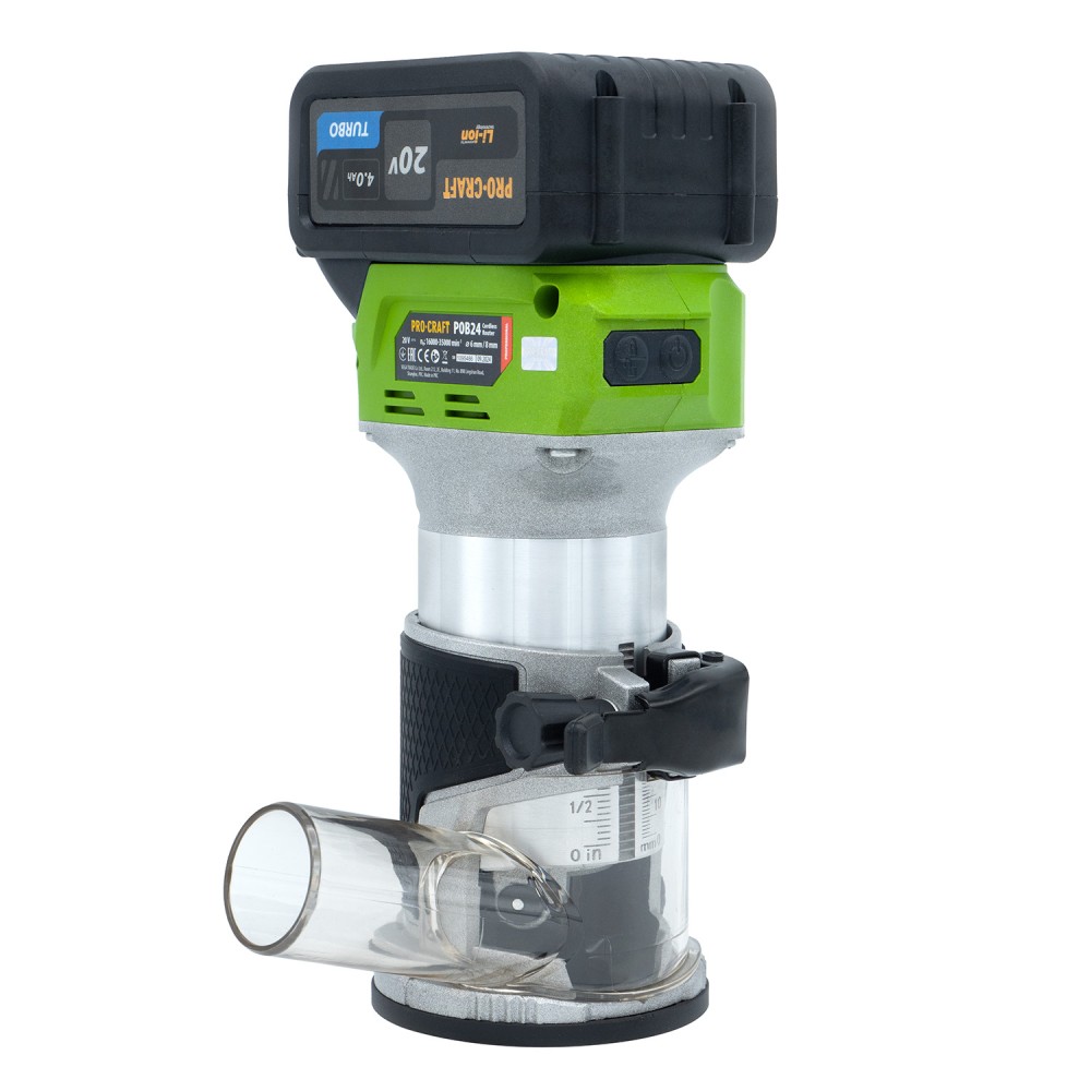 Акумуляторний фрезер Procraft POB24 з 1 АКБ та ЗП (PC-030249)