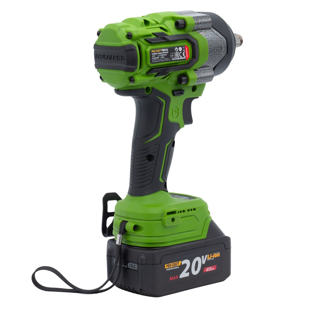 Акумуляторний гайковерт Procraft PWA36 з 1 АКБ та ЗП + Кейс (030362)