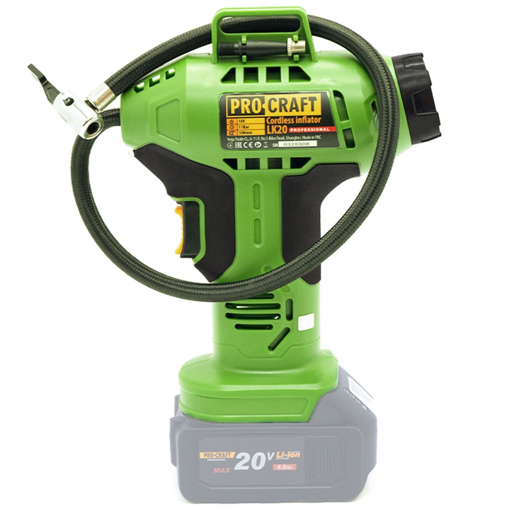 Акумуляторний повітряний компресор Procraft LK20 без АКБ та ЗП (PC-030210)