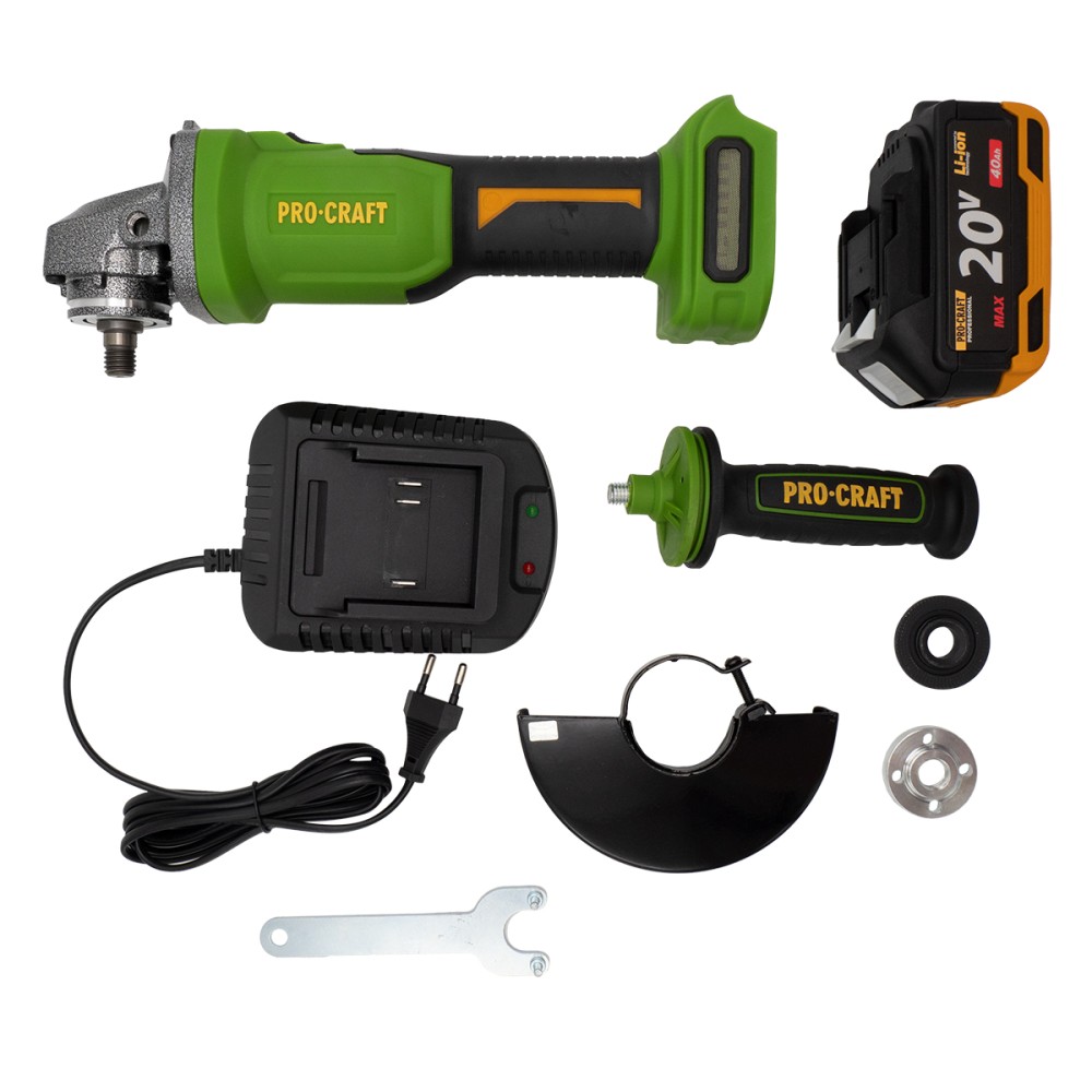 Акумуляторна болгарка Procraft PWA220, 1 акб 4 Аг (PC-032201)