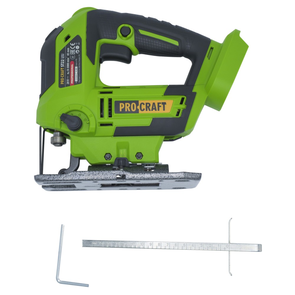 Акумуляторний лобзик Procraft ST22 без АКБ і ЗП (PC-030229)