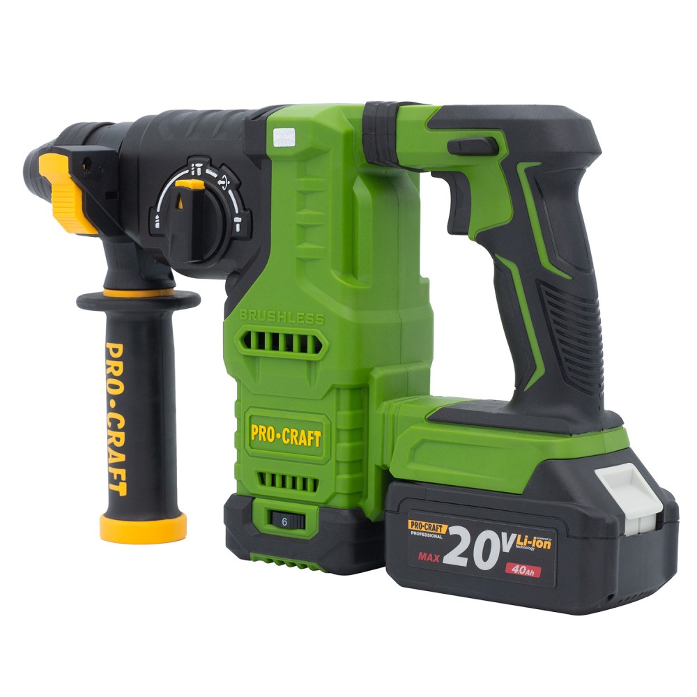 Акумуляторний перфоратор Procraft PHA30 з 2 акб та ЗП + кейс (PC-030034)