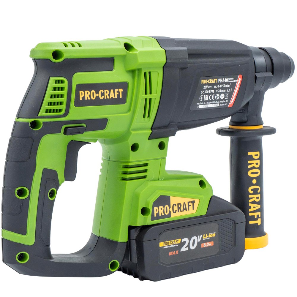 Акумуляторний перфоратор Procraft PHA40 без АКБ та ЗП (PC-030040)