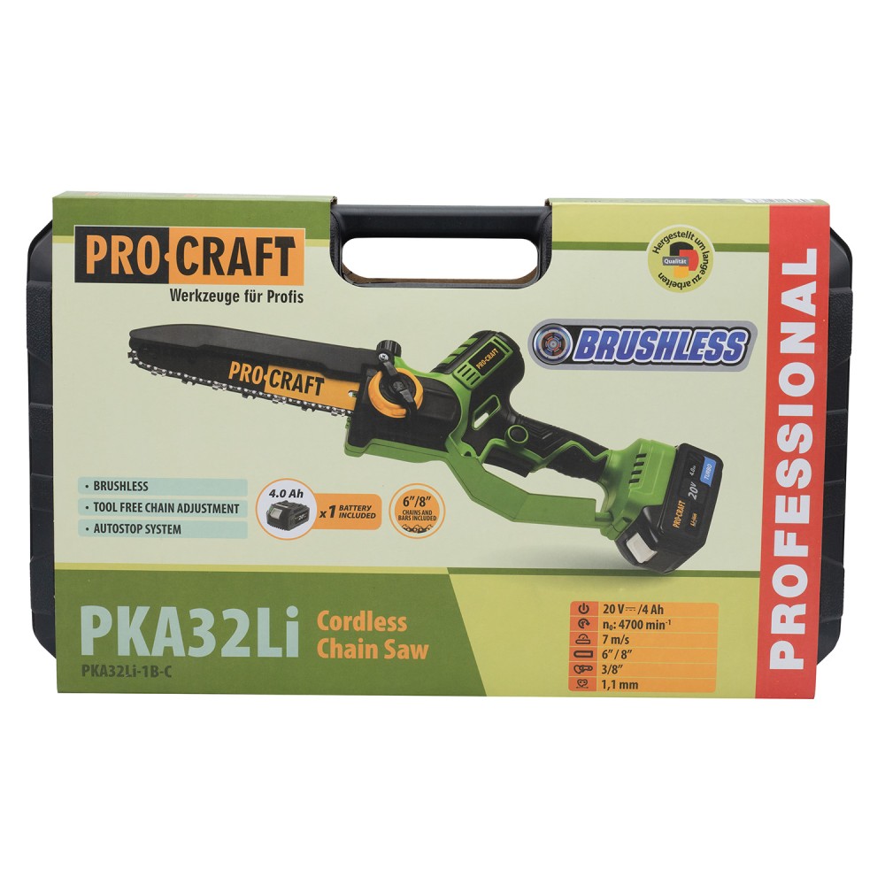 Акумуляторна ланцюгова пила Procraft PKA32Li+1 акб (PC-030037)
