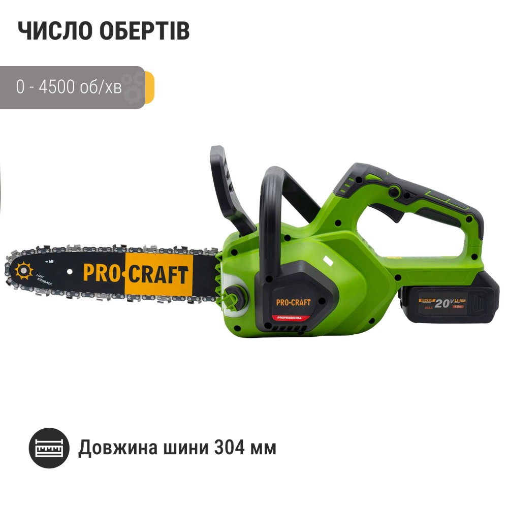 Аккумуляторная пила Procraft PKA38 без АКБ и ЗУ (PC-030038)