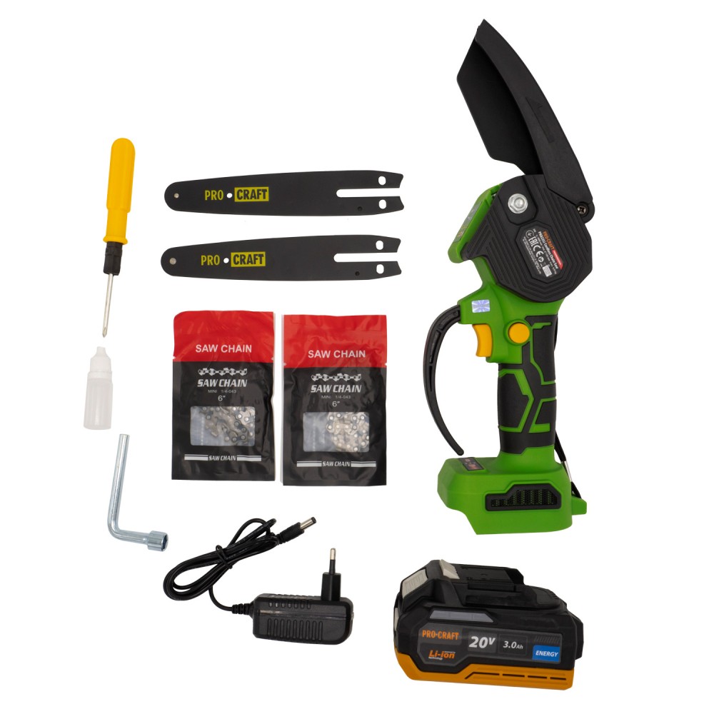 Акумуляторна міні пила Procraft PKA22Li, 1 акб (PC-032210)