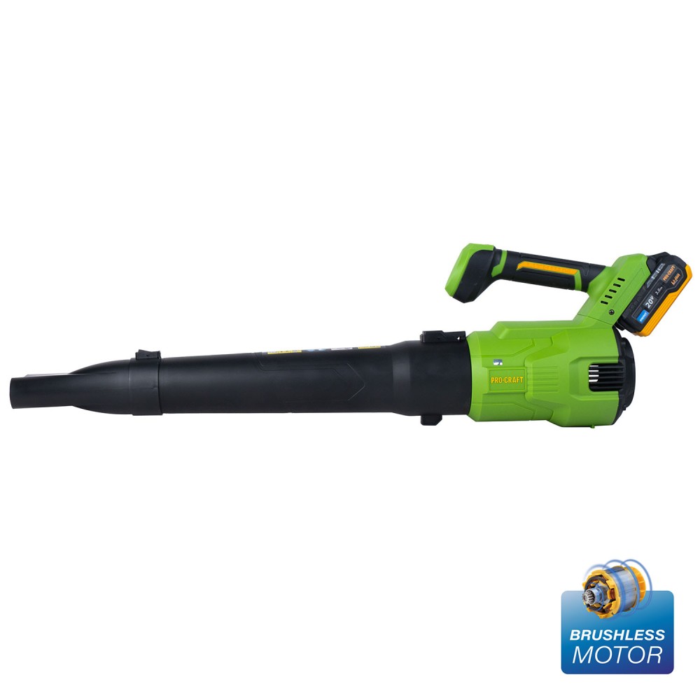 Акумуляторна повітродувка Procraft PB26, 1 АКБ та ЗП (PC-030364)