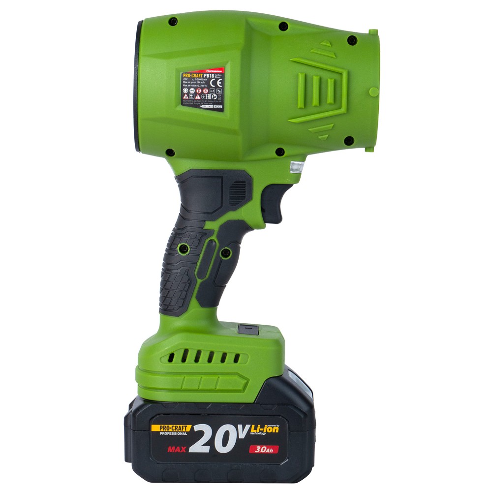 Акумуляторна повітродувка Procraft PB18, 1 АКБ та ЗП (PC-030192)