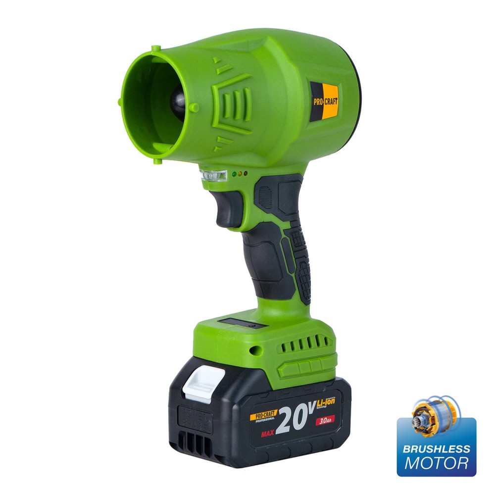 Акумуляторна повітродувка Procraft PB18, 1 АКБ та ЗП (PC-030192)