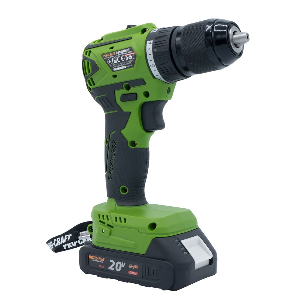 Шуруповерт Procraft PA18LiN з 1 АКБ та ЗП (PC-001811)