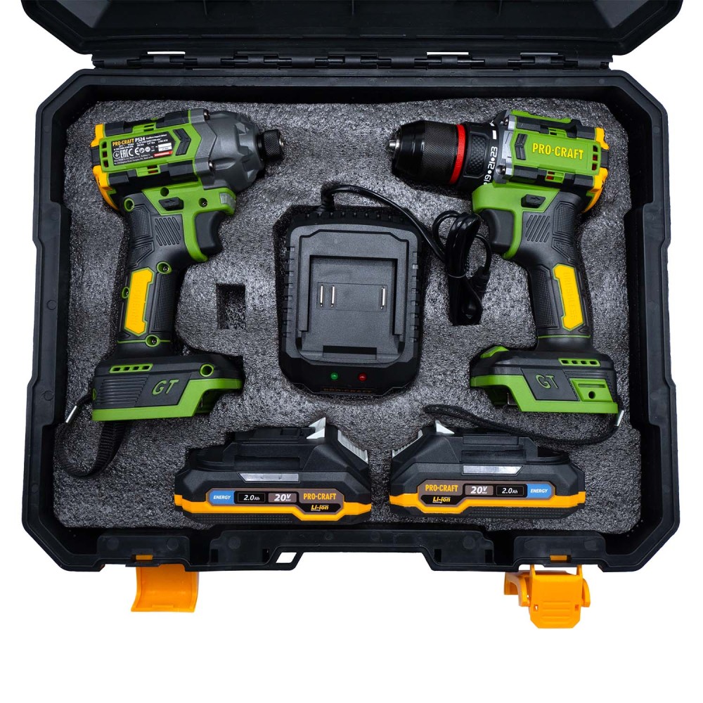 Набір акумуляторного шуруповерта та гвинтоверта Procraft PA214SET, 2 АКБ (PC-002140)