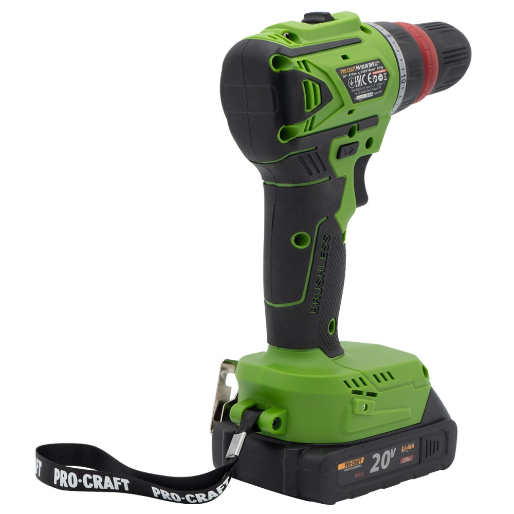 Шуруповерт Procraft PA18LiN DFR з 1 АКБ та ЗП (001813)