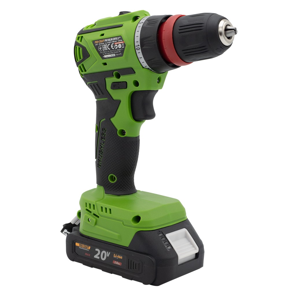 Шуруповерт Procraft PA18LiN DFR з 1 АКБ та ЗП (001813)