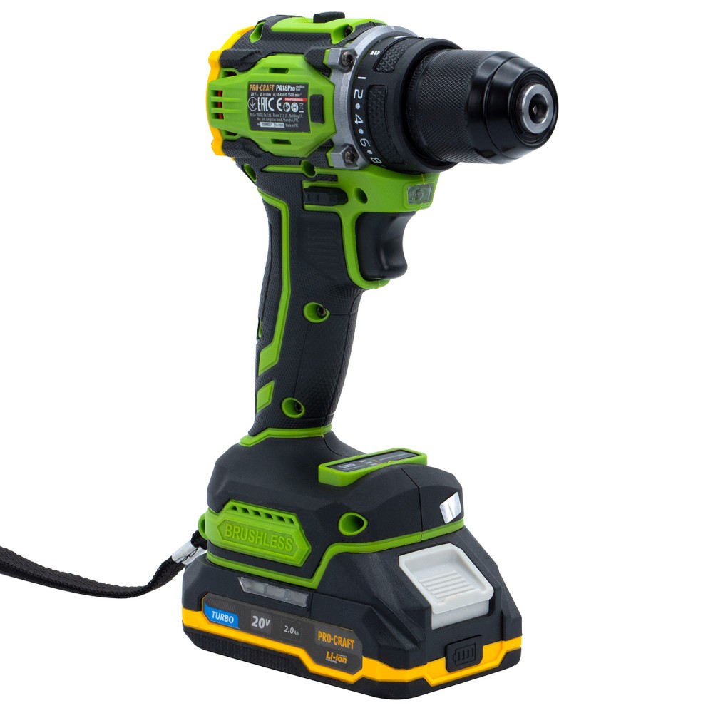 Шуруповерт Procraft PA18Pro з 1 АКБ 2Аг (PC-001816)