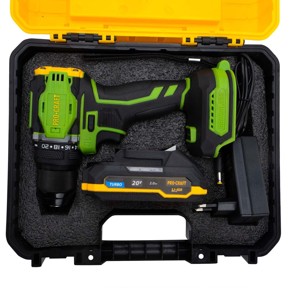 Шуруповерт Procraft PA18Pro з 1 АКБ 2Аг (PC-001816)