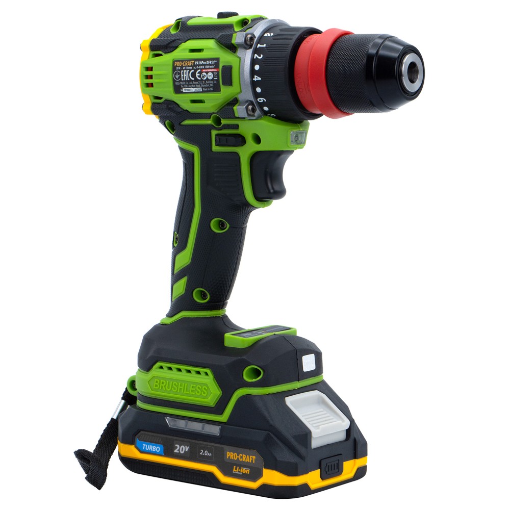Шуруповерт Procraft PA18Pro DFR з 1 АКБ 2Аг (PC-001817)