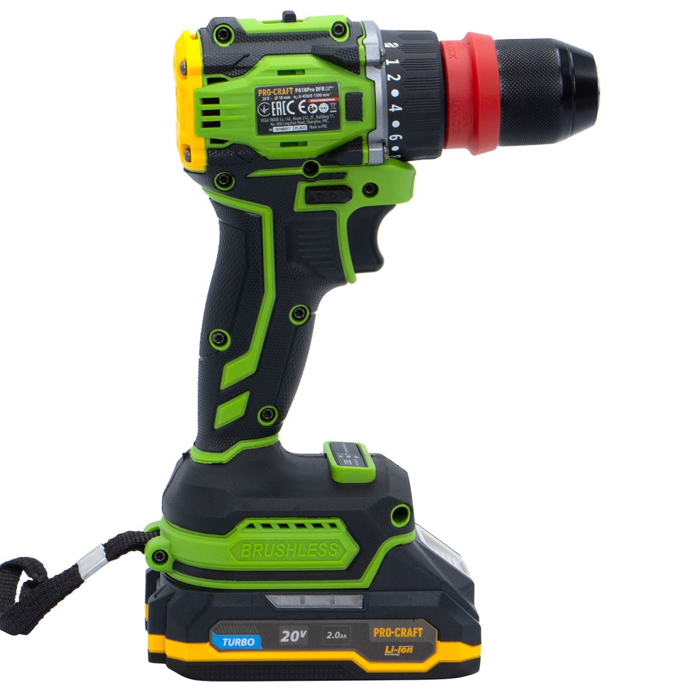 Шуруповерт Procraft PA18Pro DFR з 1 АКБ 2Аг (PC-001817)