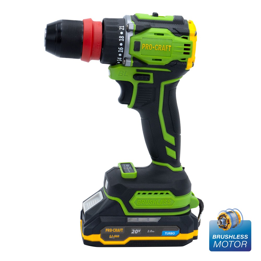 Шуруповерт Procraft PA18Pro DFR з 1 АКБ 2Аг (PC-001817)