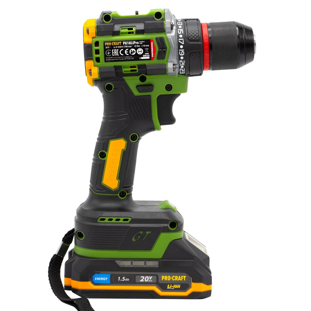 Шуруповерт Procraft PA18LiPro 1 АКБ (PC-000191)