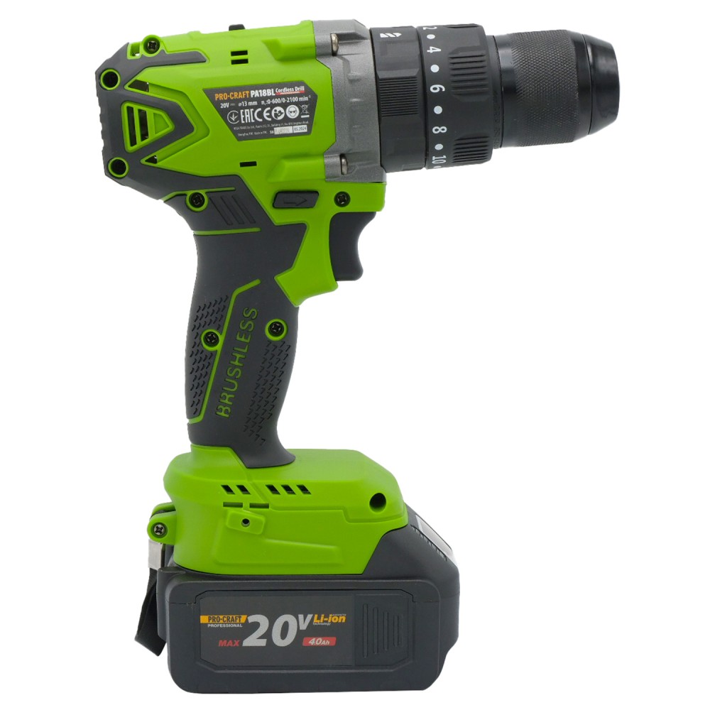 Шуруповерт Procraft PA18BL Universal Extra з 1 АКБ та ЗП (PC-101804)