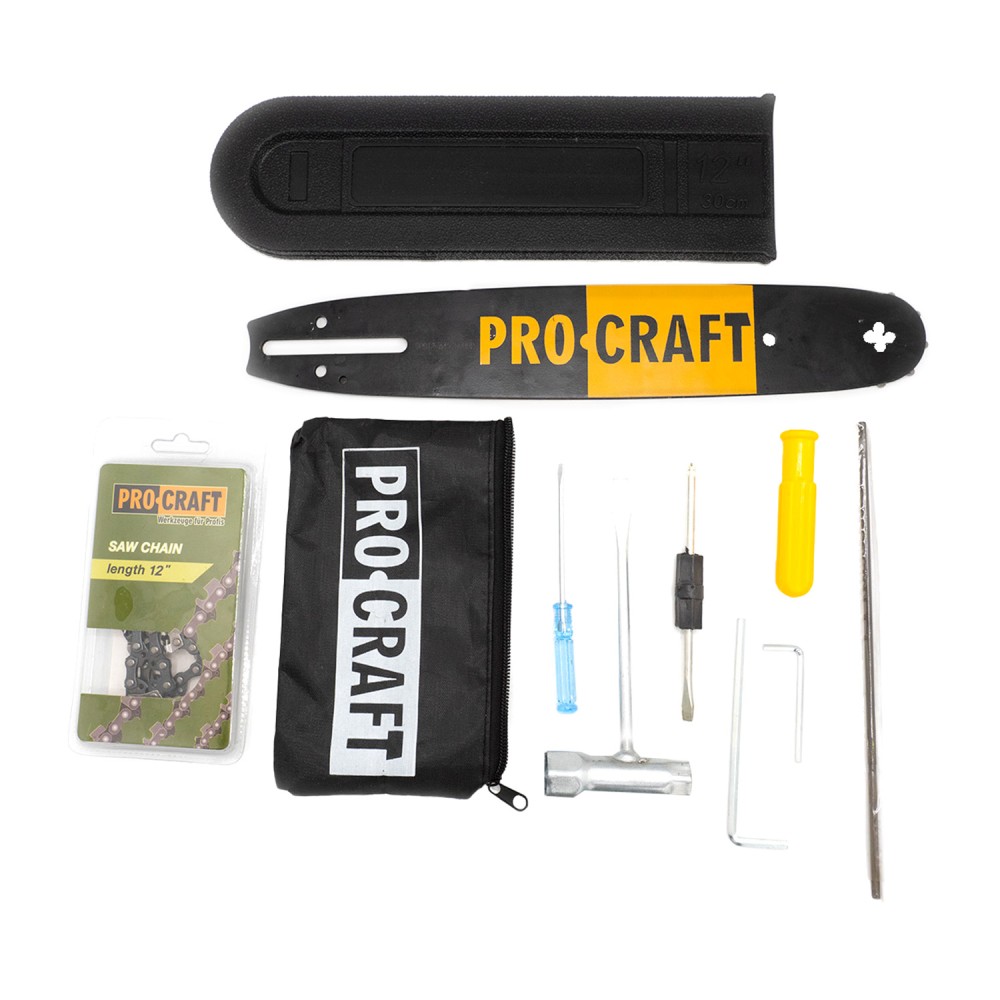 Бензопила Procraft GS-250, шина, ланцюг 30 (PC-600250)