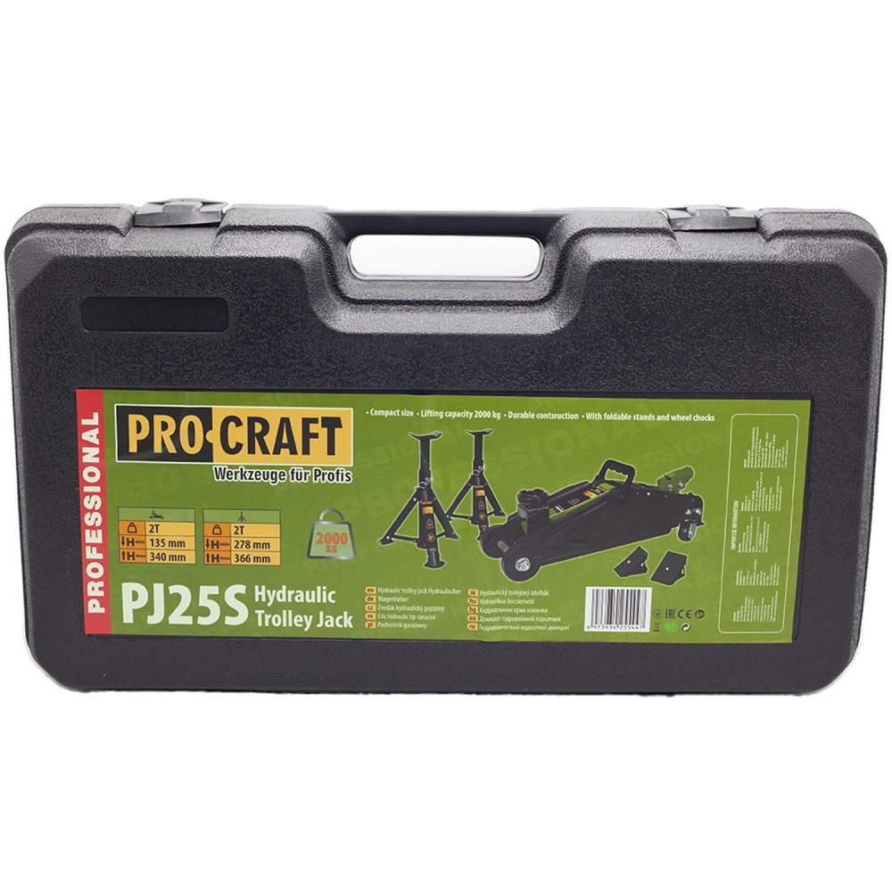 Гідравлічний підкатний домкрат Procraft PJ25S (PC-040251)