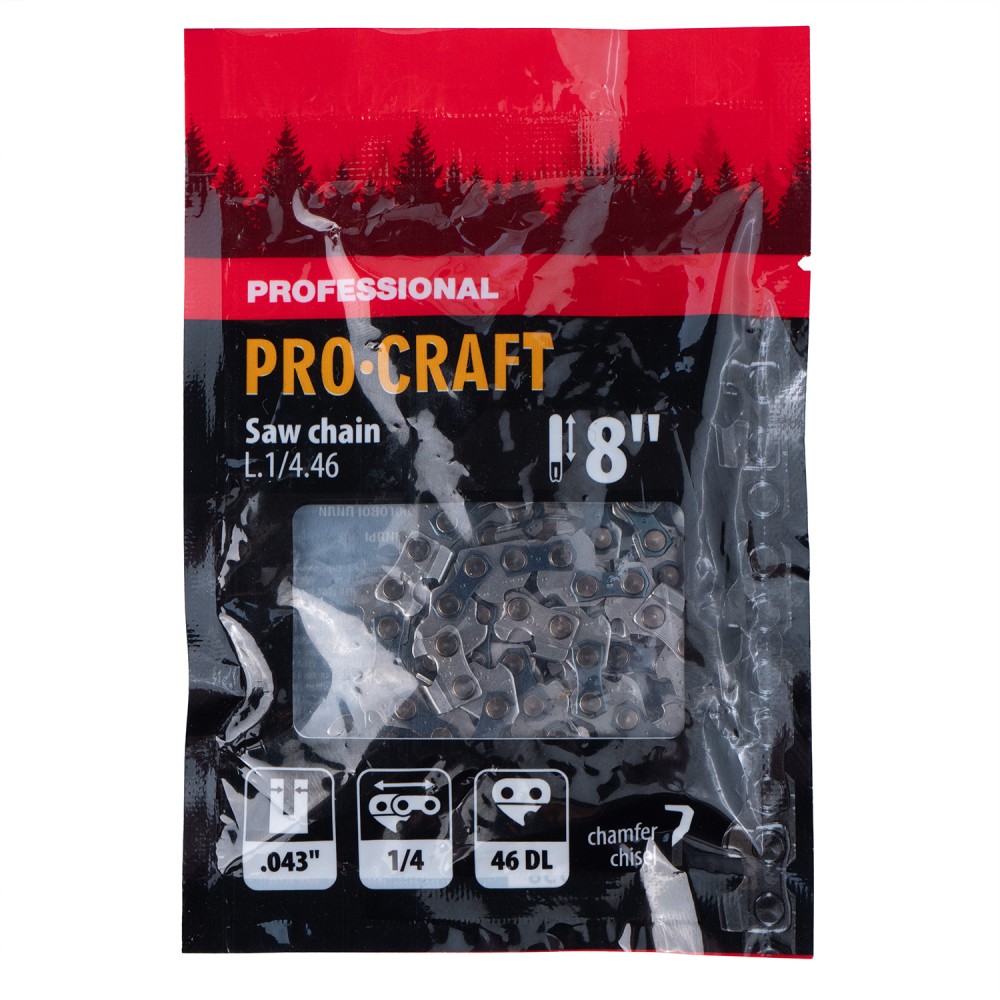 Ланцюг для ланцюгової пилки Procraft L.1/4.46 Universal 1/4" шаг 46 зв. (PC-L14460)