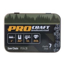 Ланцюг для ланцюгової пилки Procraft industrial P.1/4.28 Universal 1/4" шаг 28 зв. (PC-P14280)