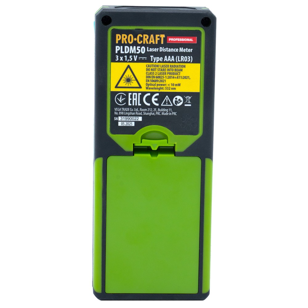 Лазерний далекомір Procraft PLDM50 (PC-000503)
