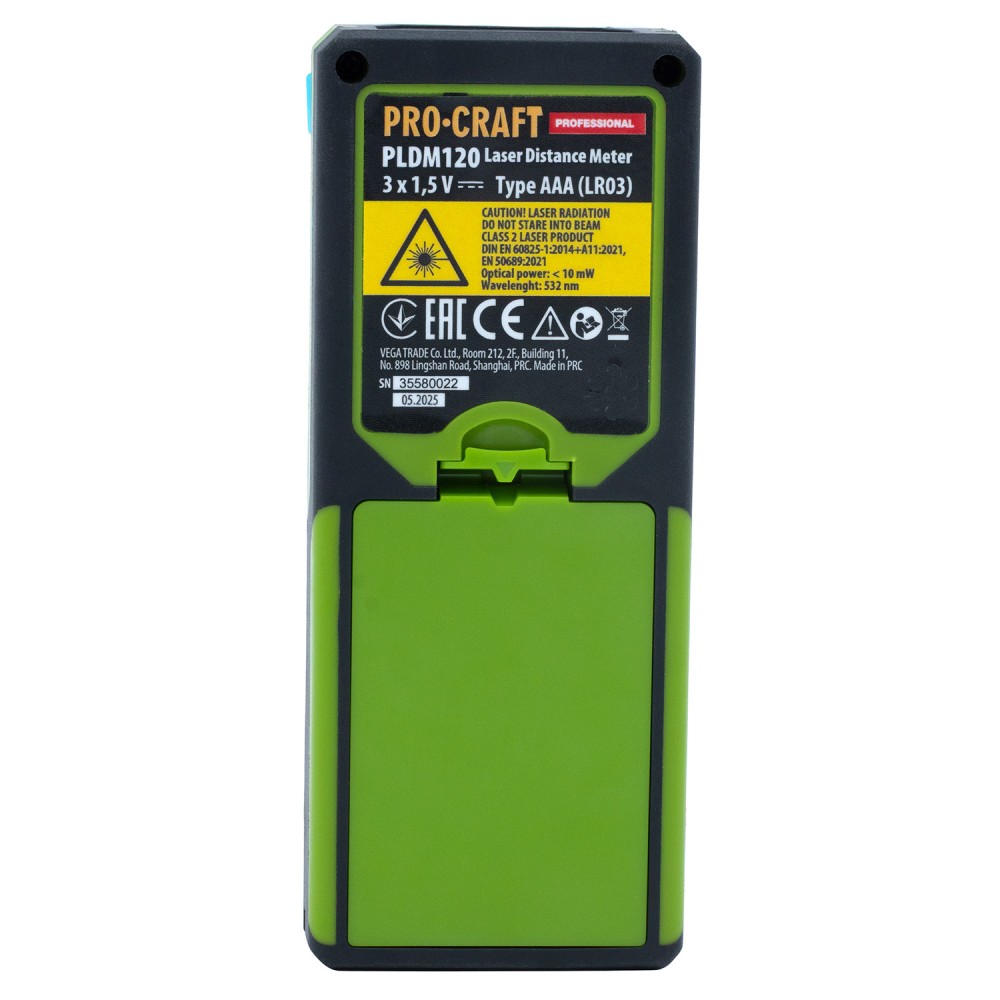 Лазерний далекомір Procraft PLDM120 (PC-000120)