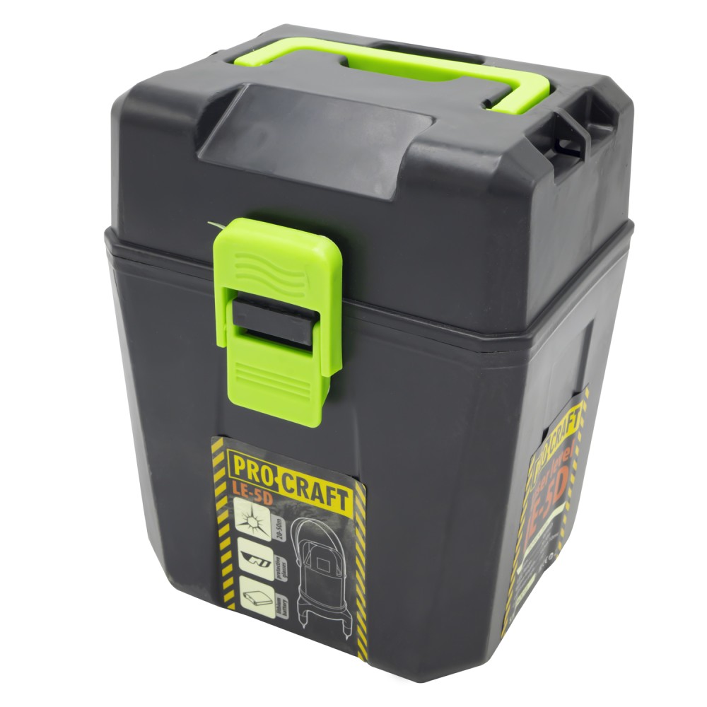 Лазерний рівень Procraft LE-5D з зеленим діодом (PC-000033)