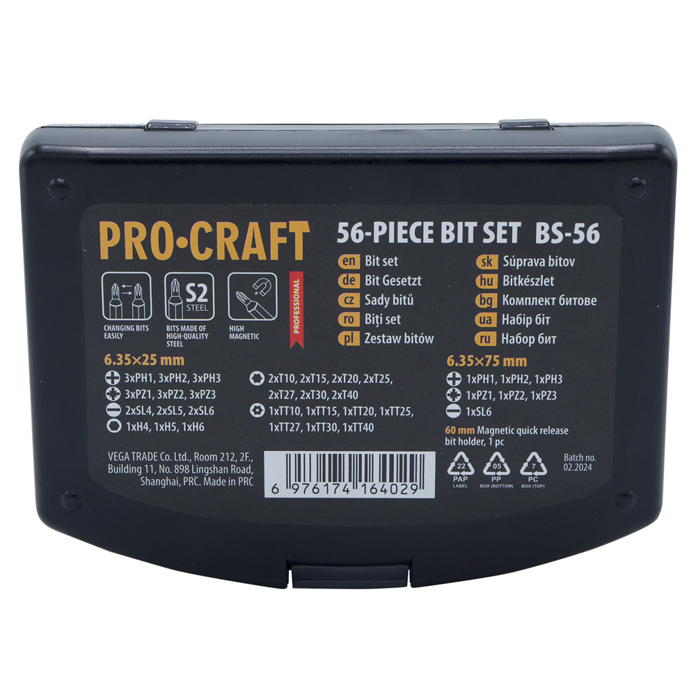 Набір біт Procraft BS56 (PC-000056)