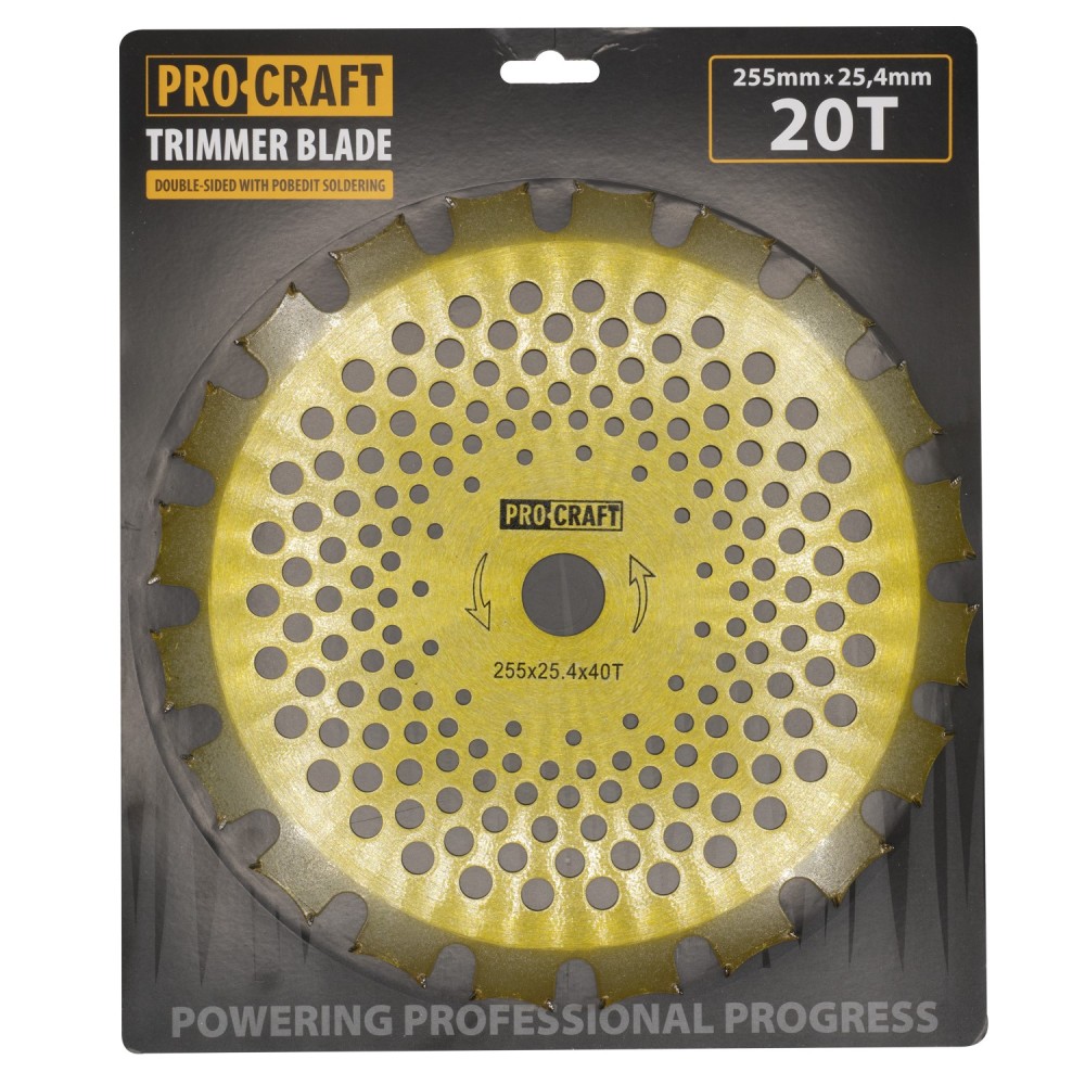 Ніж 40T победітовий двостороній золото Procraft D255*25.4 (PC-H/P-2/G)