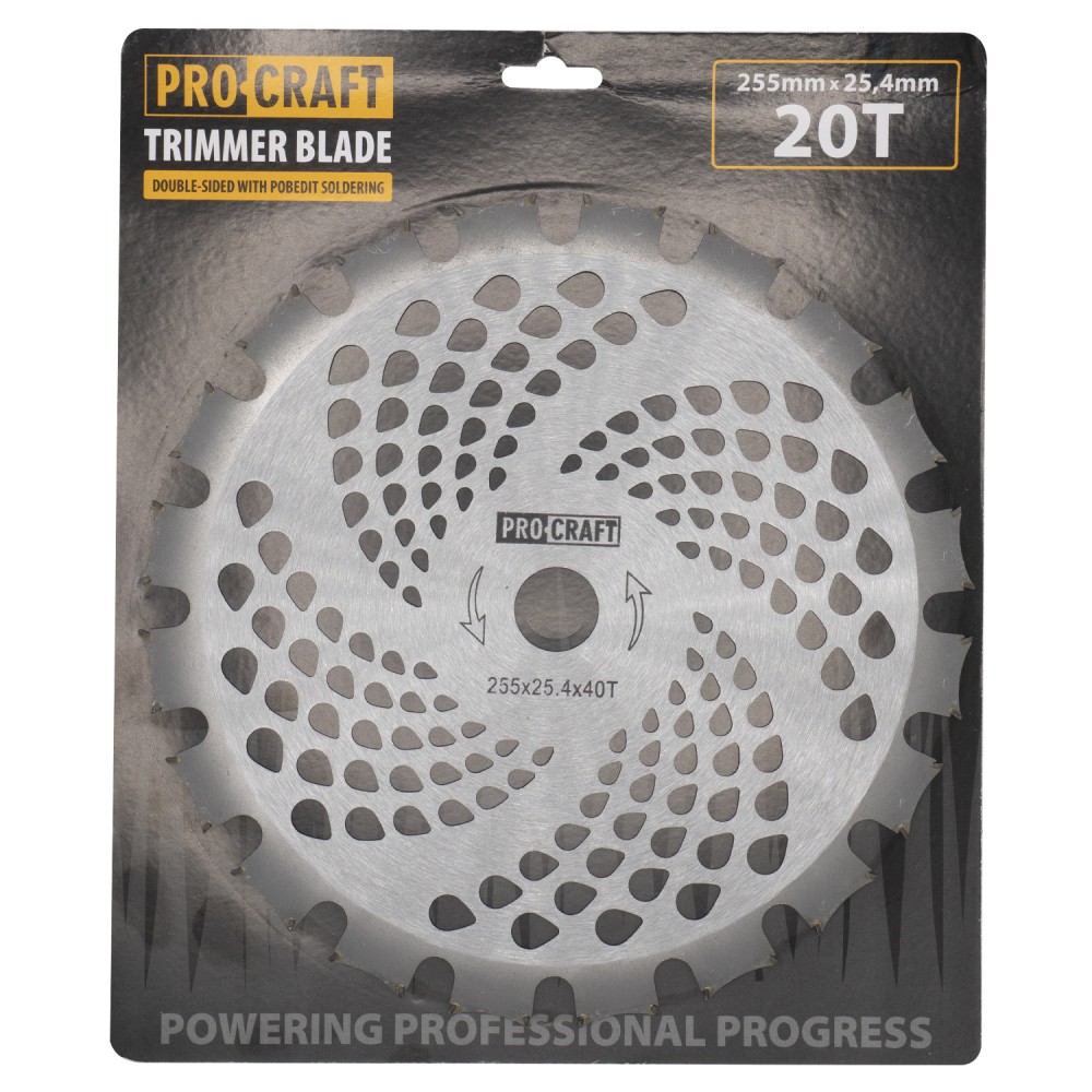 Ніж 40T победітовий двостороній Procraft D255*25.4 (PC-H/P-2)