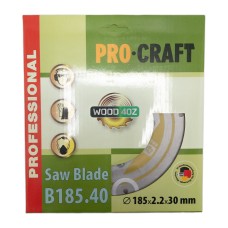 Пиляльний диск по дереву Procraft B185.40 40T (PC-018540)