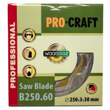 Пиляльний диск по дереву Procraft B250.60 60T (PC-025060)