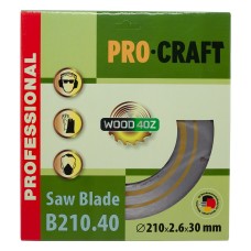 Диск по дереву Procraft B210.40 40T (PC-021040)