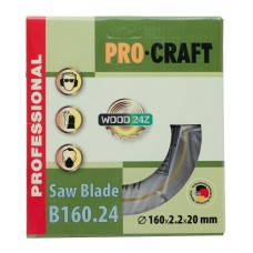 Пиляльний диск по дереву Procraft B160.24 24T (по дереву)