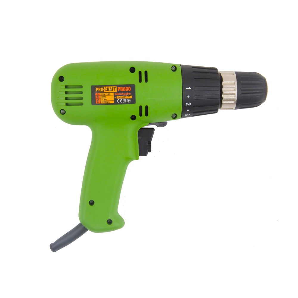 Шуруповерт мережевий Procraft PB800 (PC-000800)