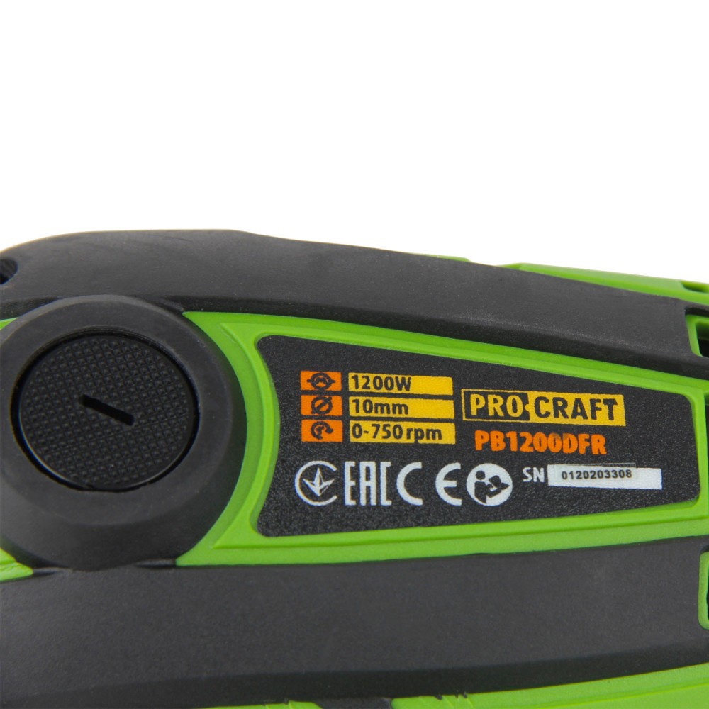 Шуруповерт мережевий Procraft PB1200DFR (PC-012002)