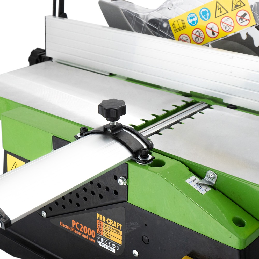 Стаціонарна циркулярна пила комбінована з фуганком Procraft PC2000 (PC-020004)