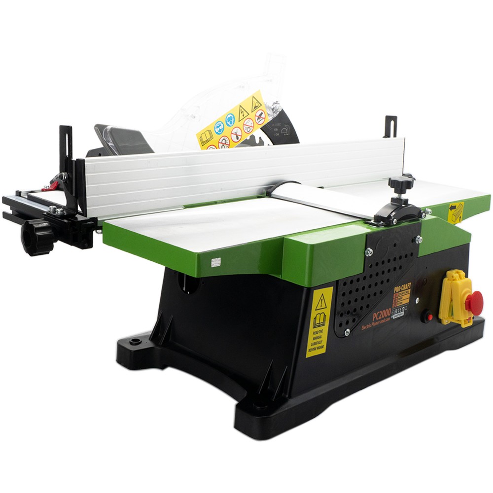 Стаціонарна циркулярна пила комбінована з фуганком Procraft PC2000 (PC-020004)