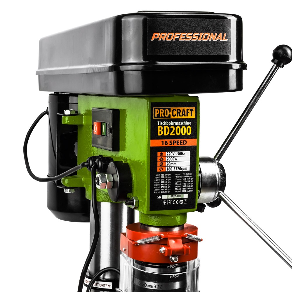 Свердлильний верстат Procraft BD2000 (PC-020001)