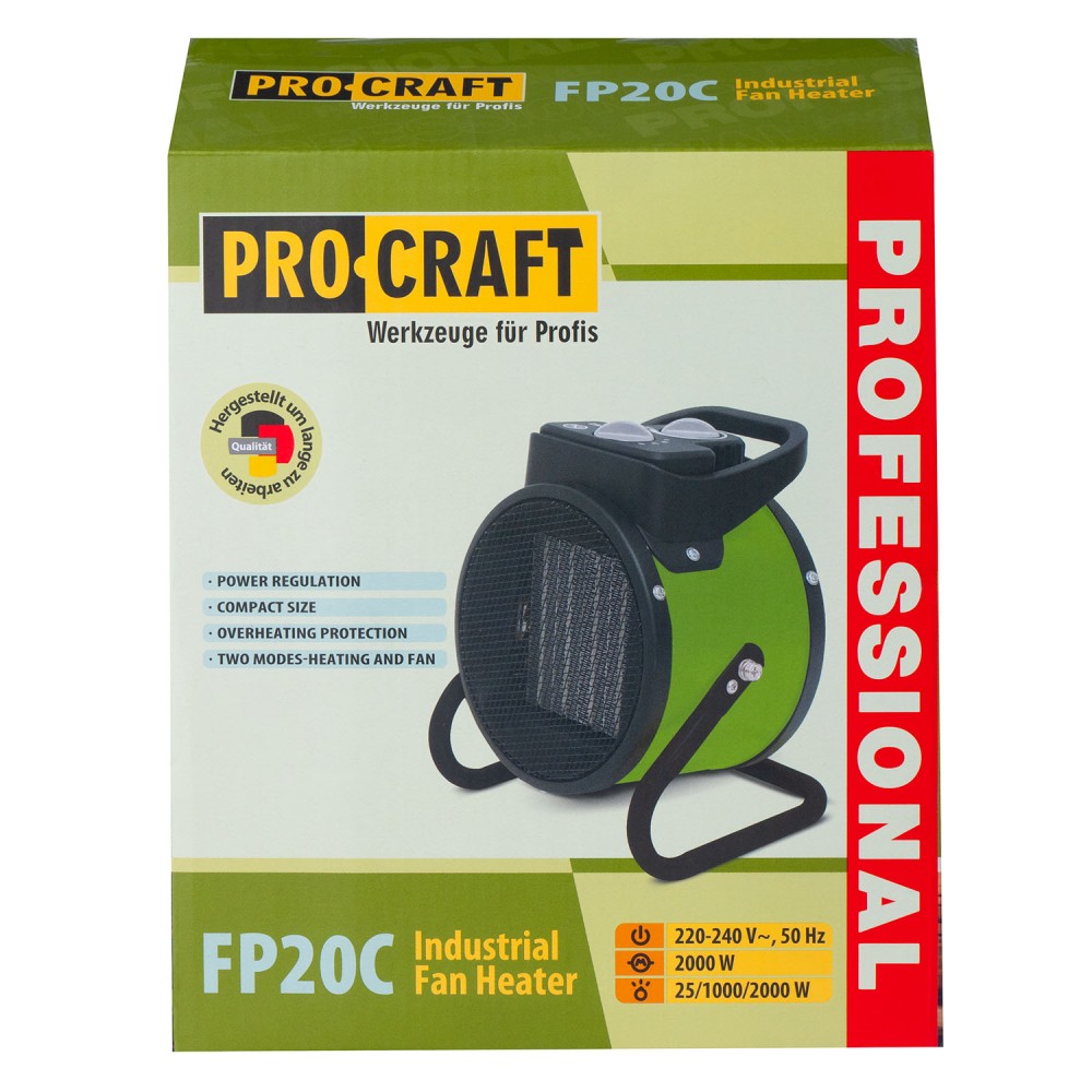 Тепловентилятор керамічний Procraft FP20C (PC-000207)