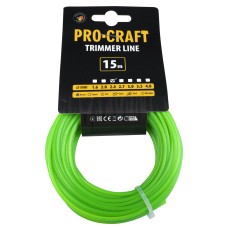 Волосінь для тримера Procraft 2.4мм 15м (KR-2.4/15)