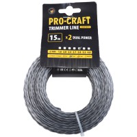 Волосінь для тримера з жилою, спіраль Procraft 3мм 15м (SP/J-3/15)