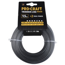 Волосінь для тримера з жилою коло Procraft 3мм 15м (KR/J-3/15)