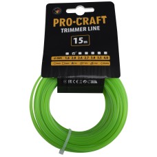 Волосінь для тримера, зірка Procraft 2мм 15м (ZI-2/15)