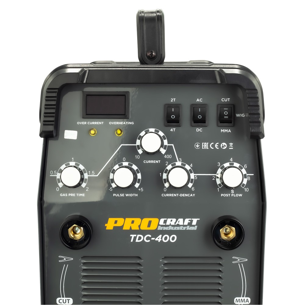 Інверторний зварювальний апарат Procraft industrial TDC400