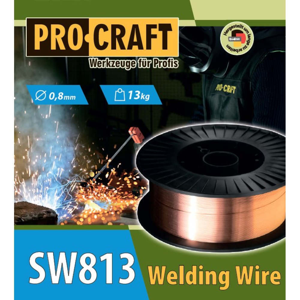 Зварювальний дріт Procraft SW813 0.8 мм 13 кг (PC-900813)